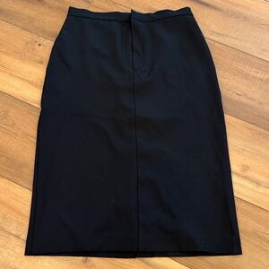 Classic Black Pencil Skirt - Women's Tailored Work Skirt